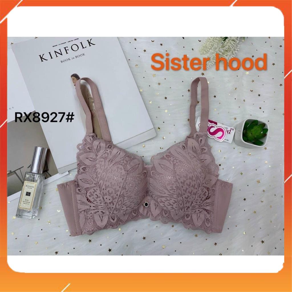 Áo lót nữ ren cao cấp không gọng quai to bản ôm gọn ngực đệm mút dày họa tiết hoa A9953