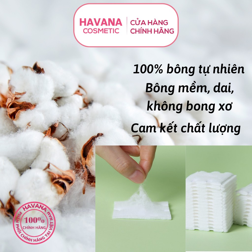 Bông tẩy trang 222 miếng Cotton Pads SMART MANELLE sản phẩm chính hãng