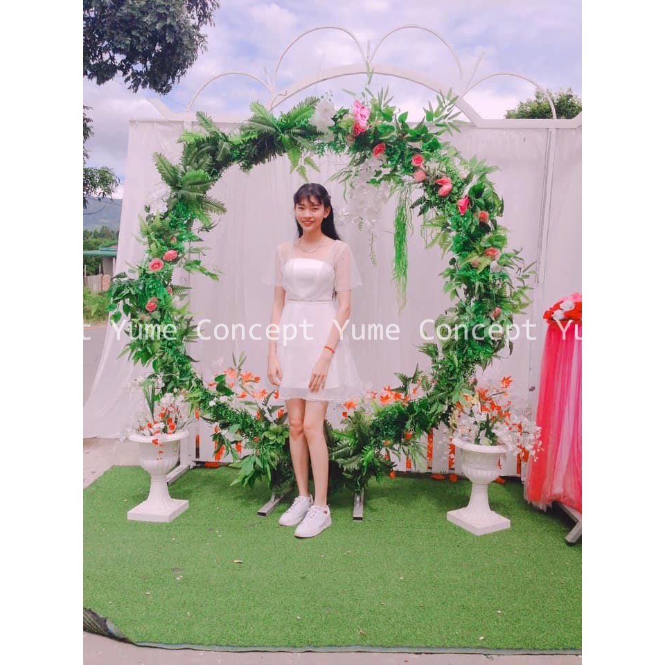 Đầm Dự Tiệc Tay Ren Dáng Xòe Sang Chảnh - D0008 | BigBuy360 - bigbuy360.vn