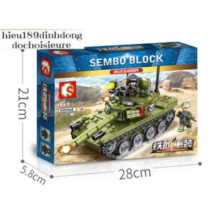 Lắp ráp xếp hình 105514 : Xe tank