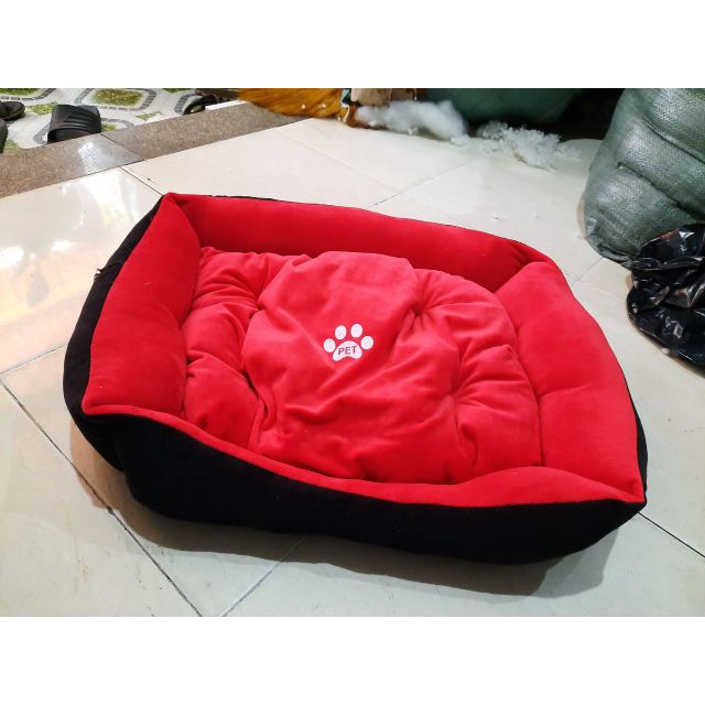 Ổ nệm cho chó mèo hình bàn chân chó size 50x60x15cm