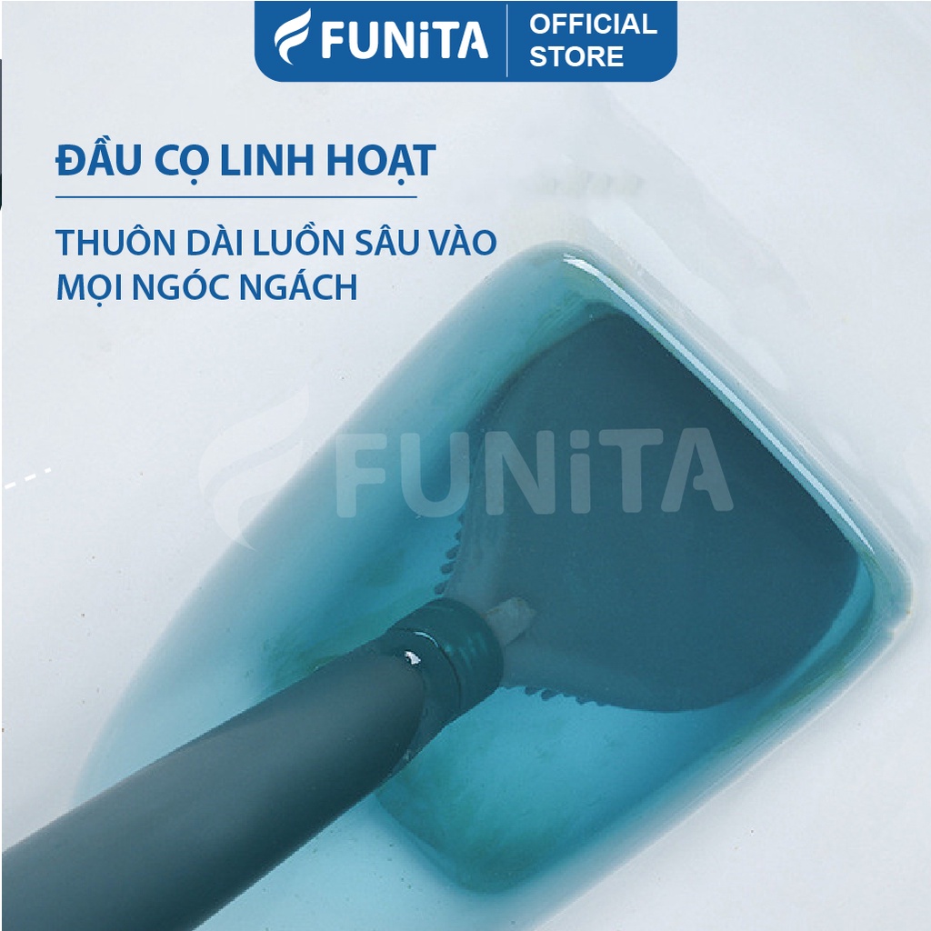 Chổi Cọ Vệ Sinh Thông Minh FUNiTA , Bàn Chải Cọ Rửa Vệ Sinh Silicone Có Bình Chứa Xà Phòng Tiện Dụng FUNiTA MART