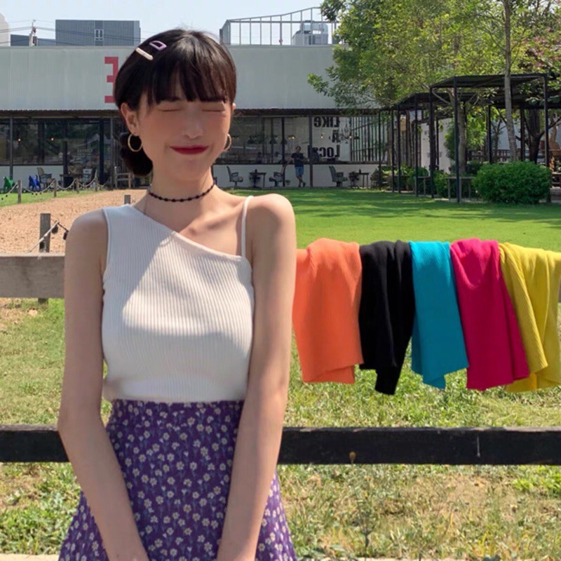 Áo crotop chéo vai Forgirl điệu đà phpng cách Hàn Quốc