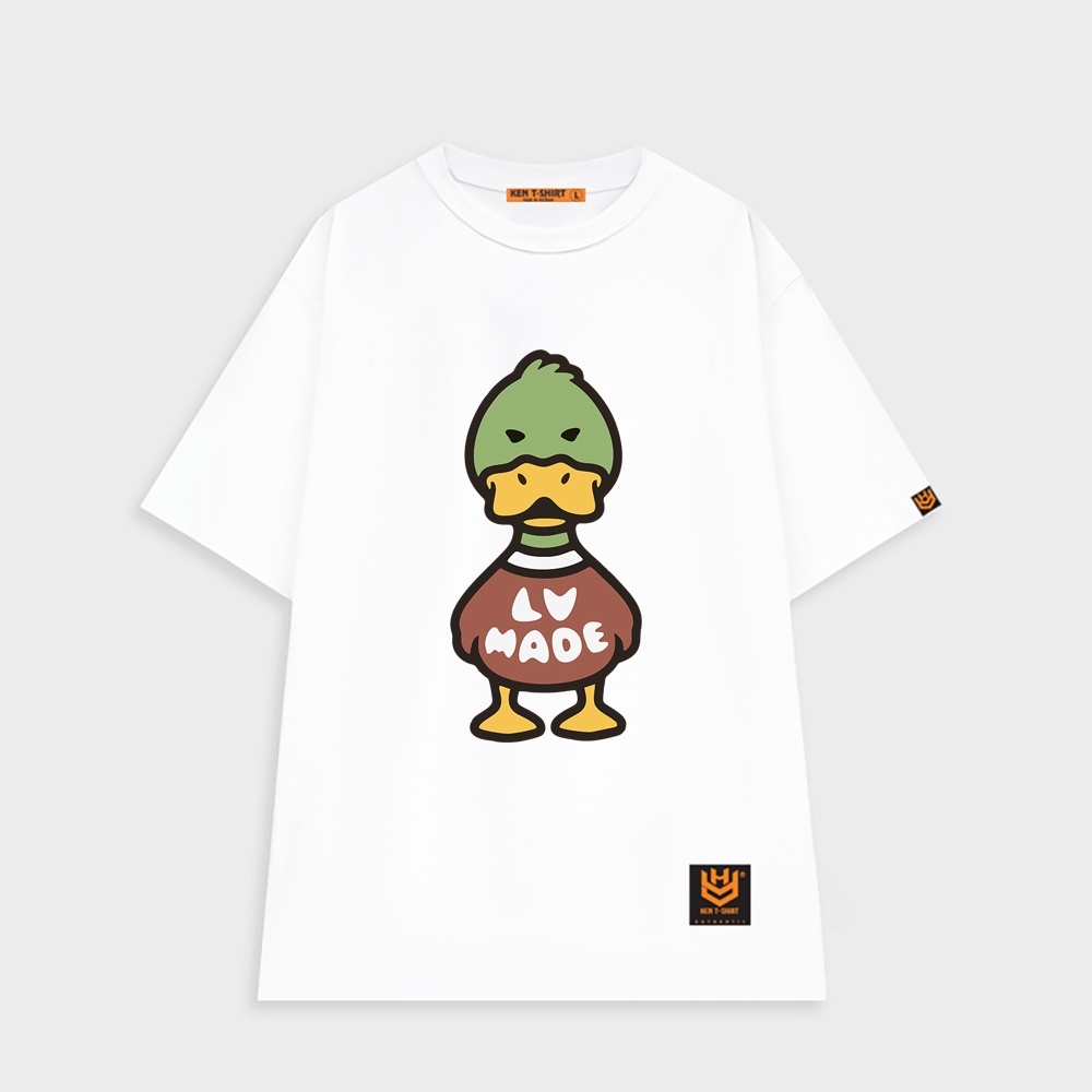 Áo thun unisex tay lỡ màu xanh lá form rộng, áo phông nam nữ form rộng chất cotton 2 chiều mát mịn LV MADE