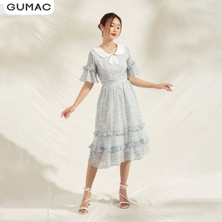 Đầm nơ cổ phối bèo DA1179 GUMAC
