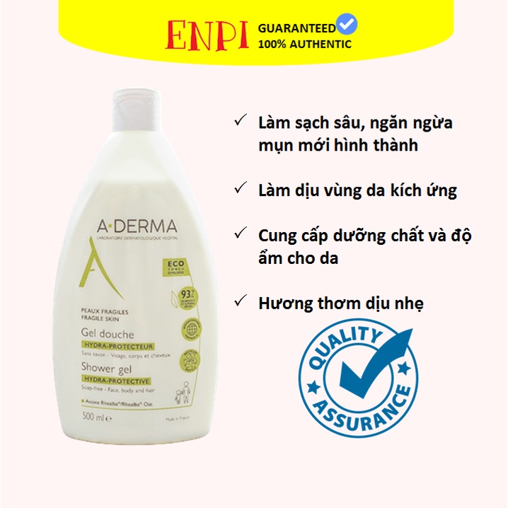 Sữa tắm giảm mụn lưng A-Derma