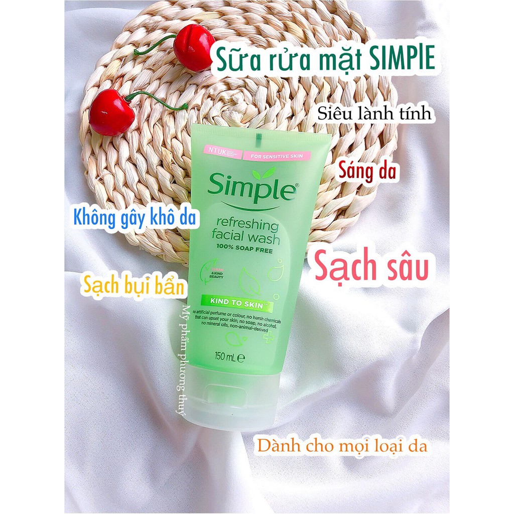 [AUTH] Bộ sản phẩm Simple(cho da nhạy cảm dầu mụn)