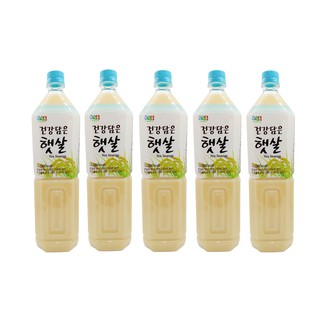 Combo 5 nước sữa gạo rang hàn quốc vegemil - chai 1,5 lít date 8/2018