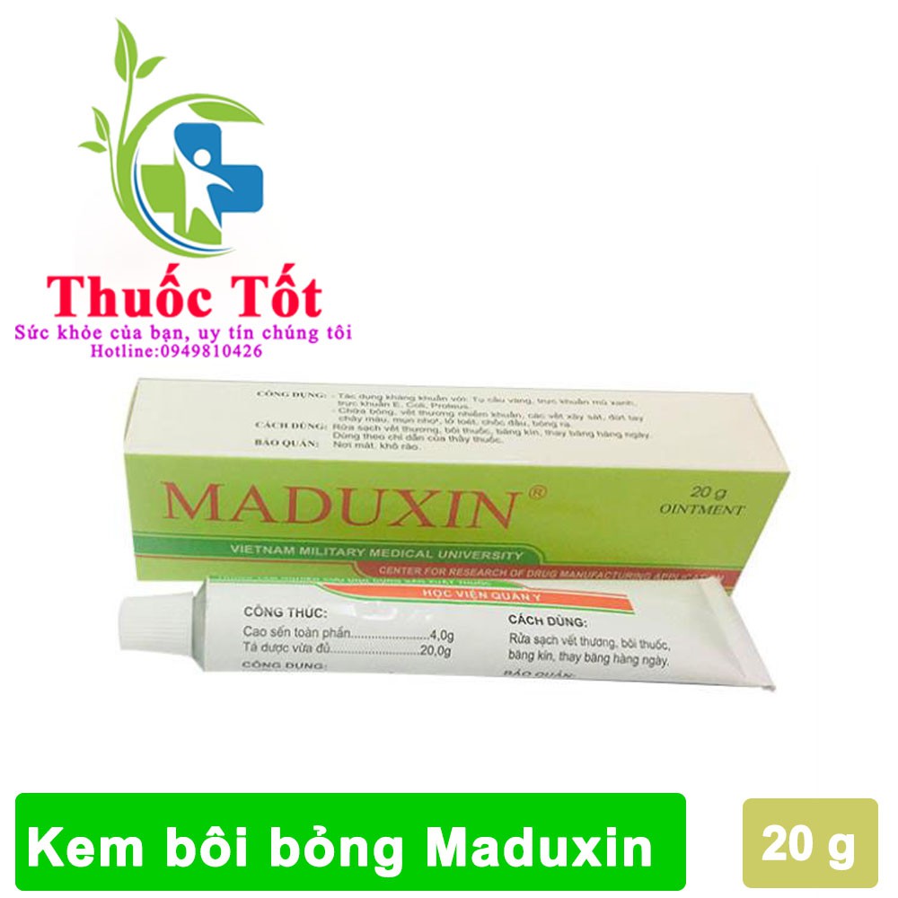 ComBo 10 hộp Kem bôi liền da Maduxin Học viện Quân Y