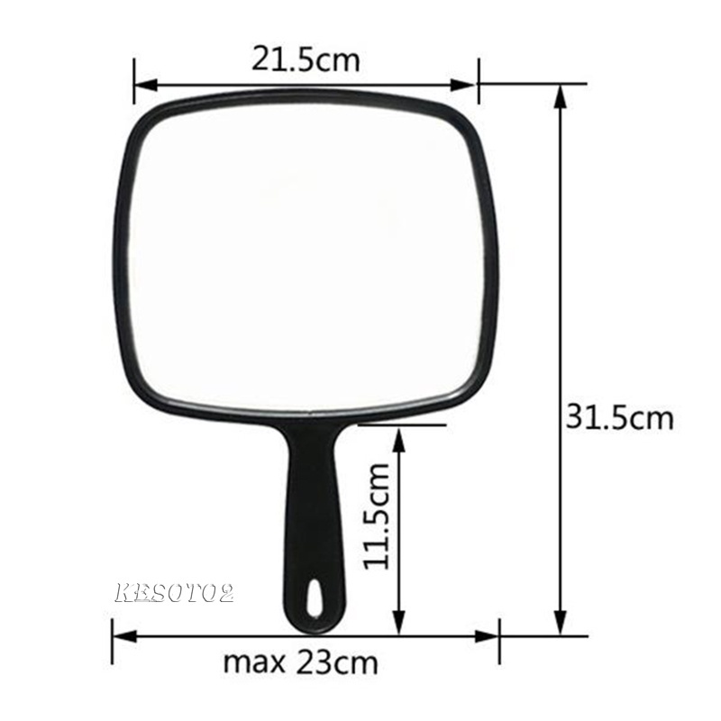 Gương Cầm Tay Kesoto2 Kích Thước Lớn Kèm Tay Cầm Chuyên Dụng Cho Salon Làm Tóc