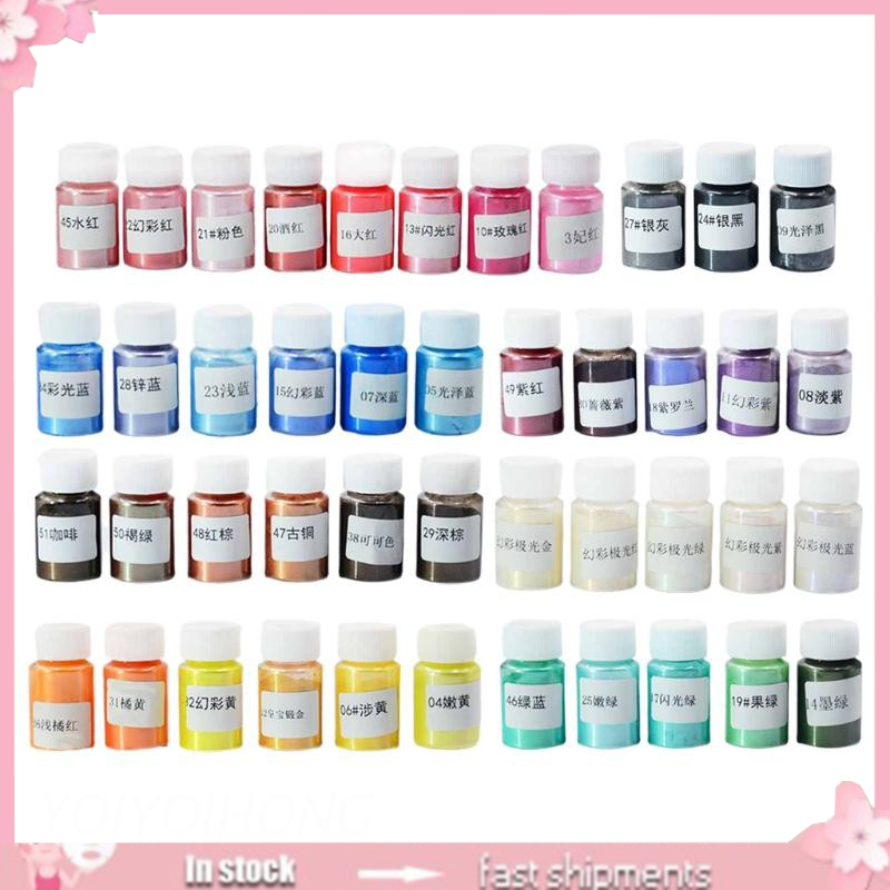 3/5/6/8 lọ bột khoáng mica dùng để trang trí đồ trang sức