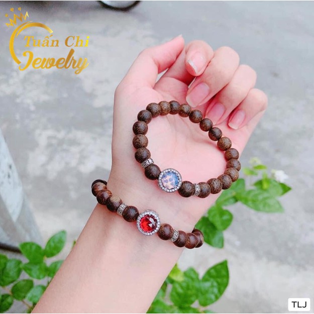 Vòng Tay Trầm Hương ⚡HÀNG ĐẸP⚡ Vòng Trầm Tốc Hương Tự Nhiên, Kết Hợp Phụ Kiện Bạc, Đá Phong Thủy Theo Mệnh