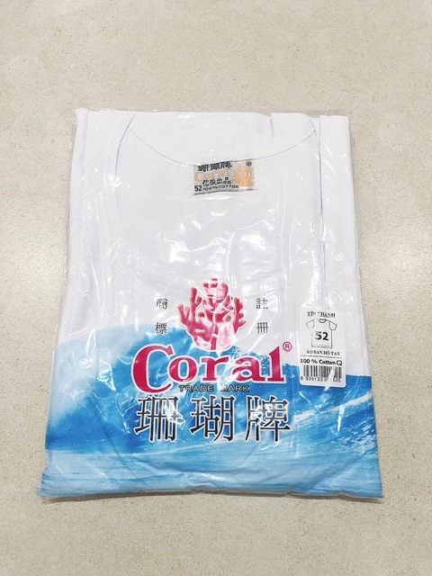 Áo lá/lót thun nam CORAL (San hô) có tay