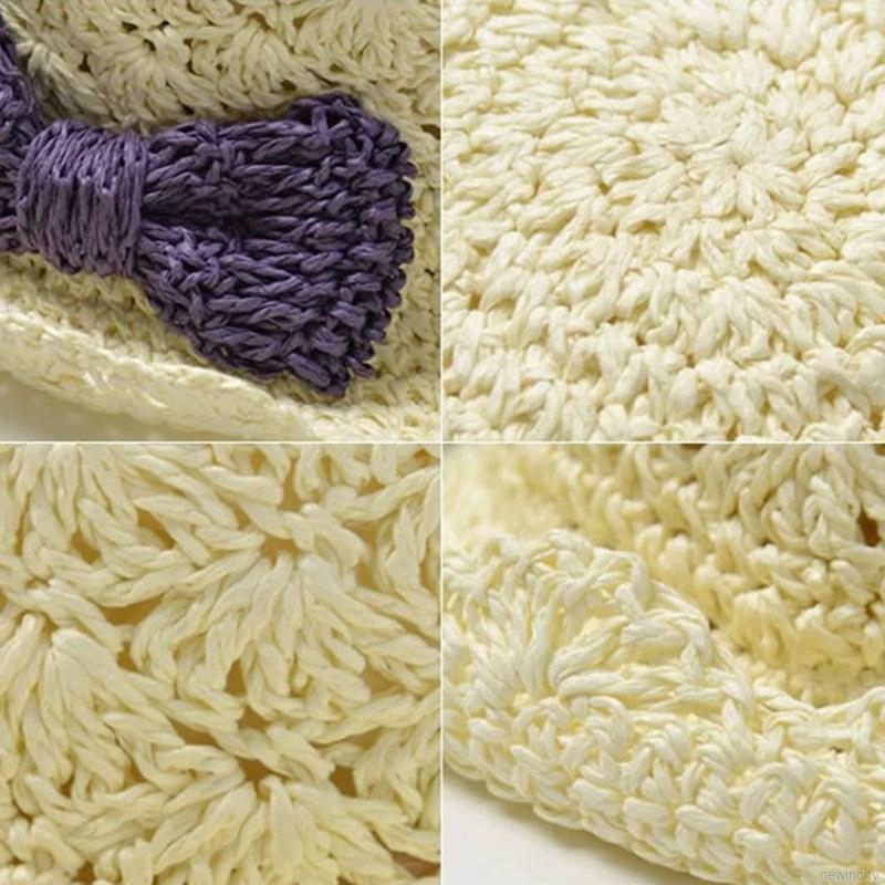 Nón cối phối nơ đáng yêu cho bé gái