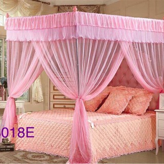 (không kèm khung ) Màn chống muỗi không khoan tường -vải tuyn có 3 cửa - hàng cao cấp Easy Dream