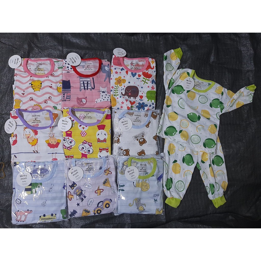 áo trẻ em dài tay cotton giấy thái từ 8-18kg