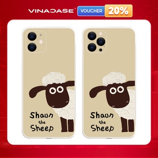 Ốp lưng Vina Case Iphone 6S/7 Plus/X/Xr/11/12 Pro/...Silicone TPU dẻo viền vuông bảo vệ camera hình Cừu con