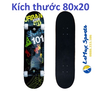 Ván trượt thể thao, ván chịu trọng tải cao, in hình phong cách. Skate board chính hãng Cougar [LeMax-MH]