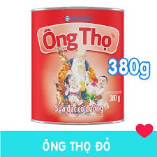 SỮA ĐẶC CÓ ĐƯỜNG ÔNG THỌ ĐỎ - HỘP THIẾC 380G