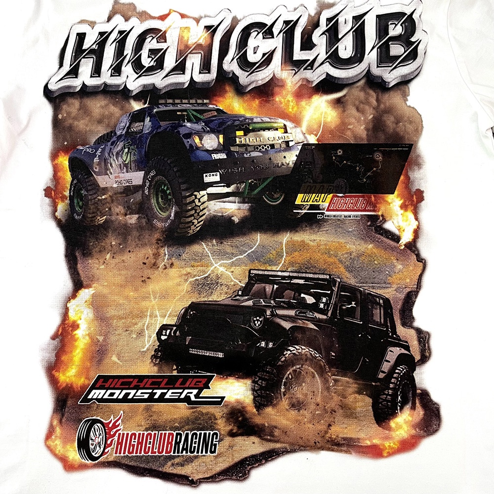 1S61 / Áo Thun BIG TRUCK Tay Lỡ Unisex Nam/Nữ Đen/Trắng Cổ Tròn - HIGHCLUB Brand Chính Hãng !