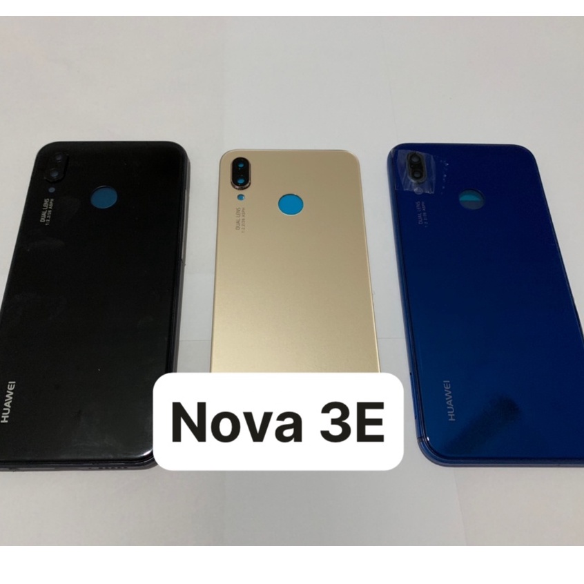 Bộ vỏ điện thoại full zin Huawei Nova 3E - bộ gồm lưng, sường, phím bấm, kính camera