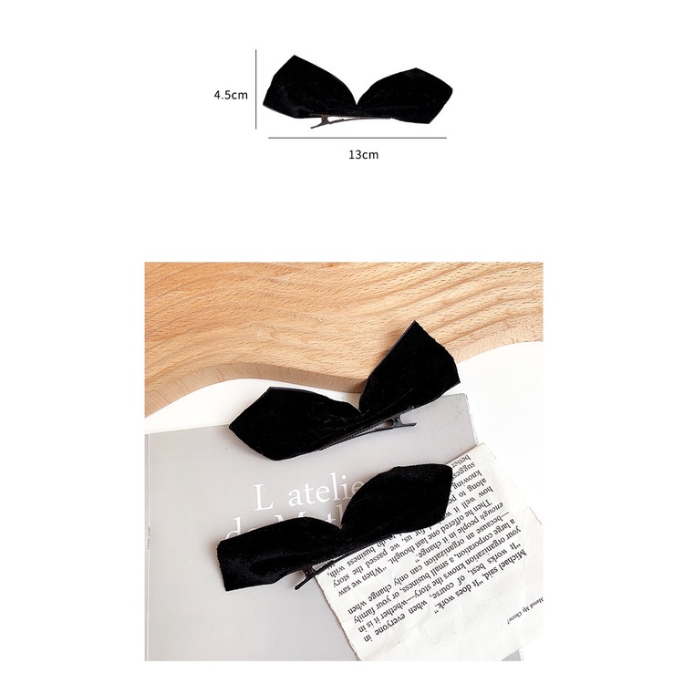 Cặp nơ bảng to kẹp tóc phong cách Jisoo Blackpink