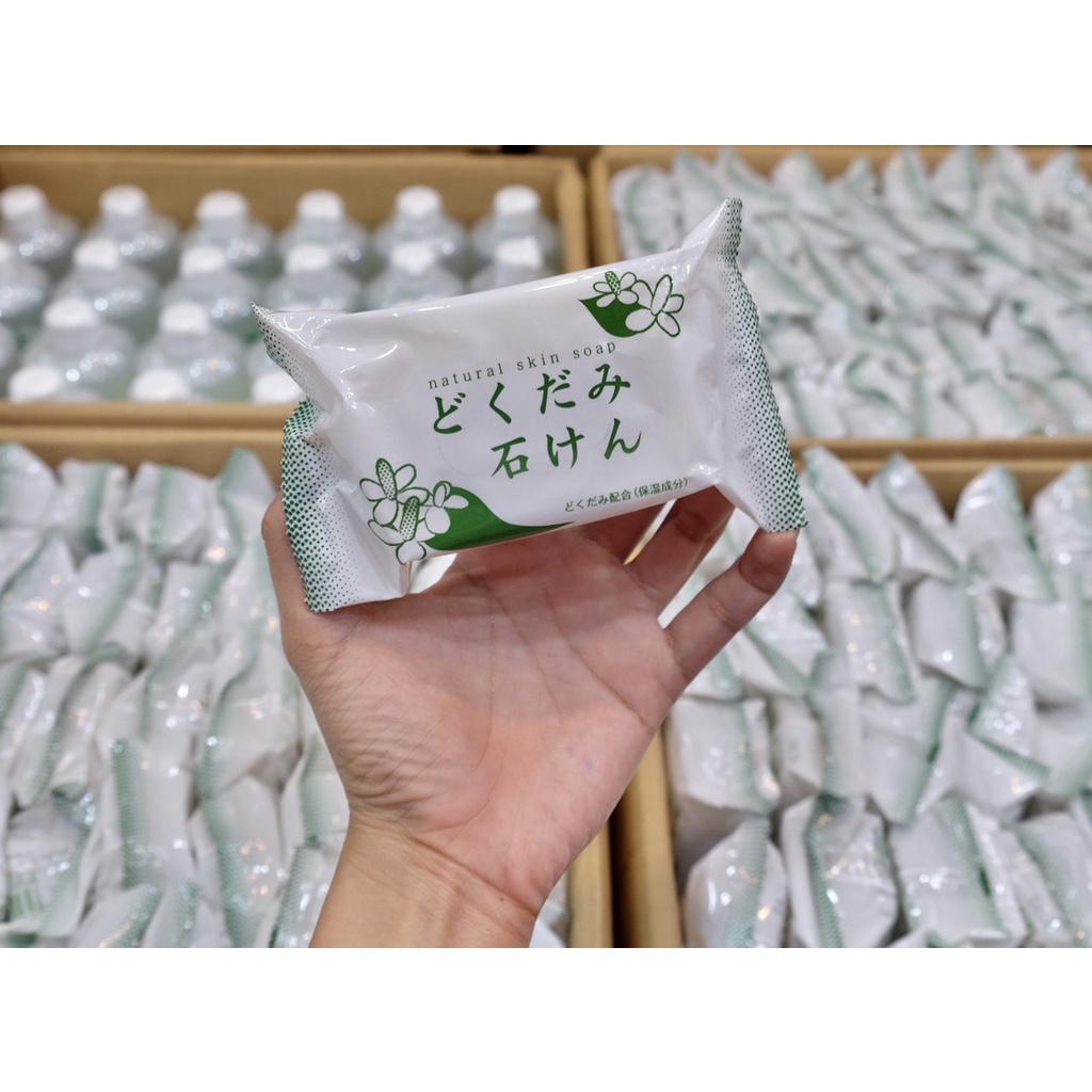 Xà bông hỗ trợ cho da mụn chiết xuất diếp cá Dokudami 130g