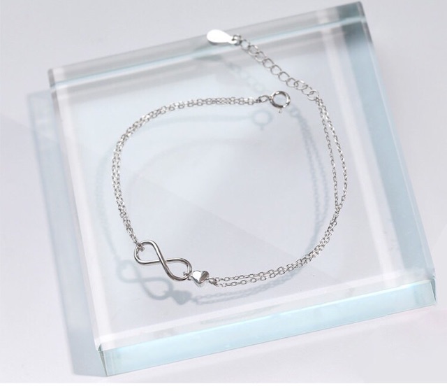 Lắc chân lắc tay tình yêu vô cực bạc chuẩn( tim- số tám)