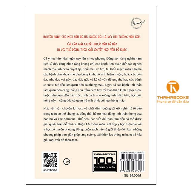 Sách - Lưu thông máu tốt hóa giải bách bệnh - Thái Hà Books