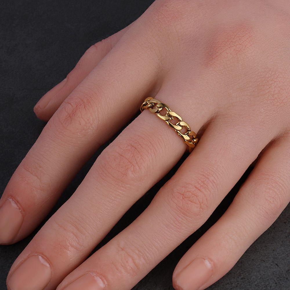 QQMALL Bộ Nhẫn Hình Học Đơn Giản Có Thể Điều Chỉnh Kích Cỡ Dành Cho Nữ