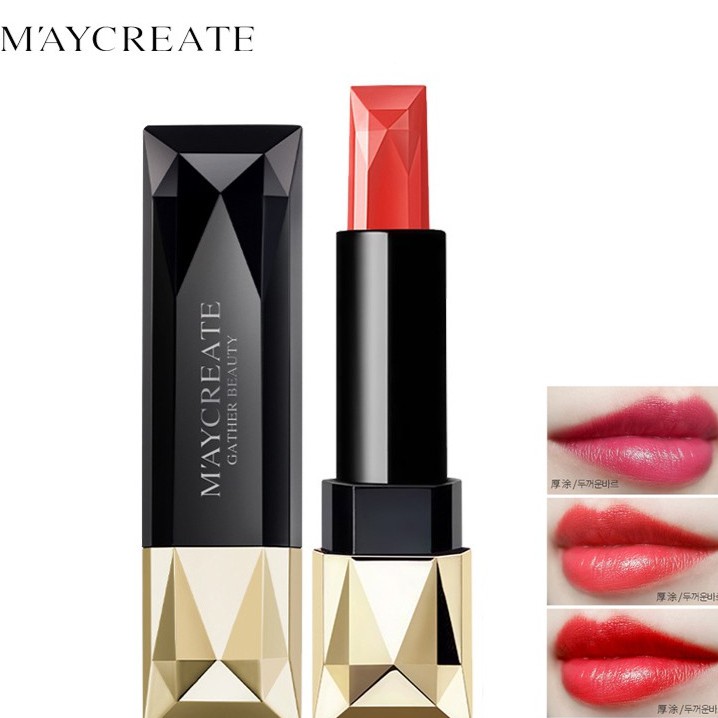 GIÁ SIÊU RẺ Son Thỏi Kim Cương MayCreate Dazzle Color Lipstick Hàng chính hãng