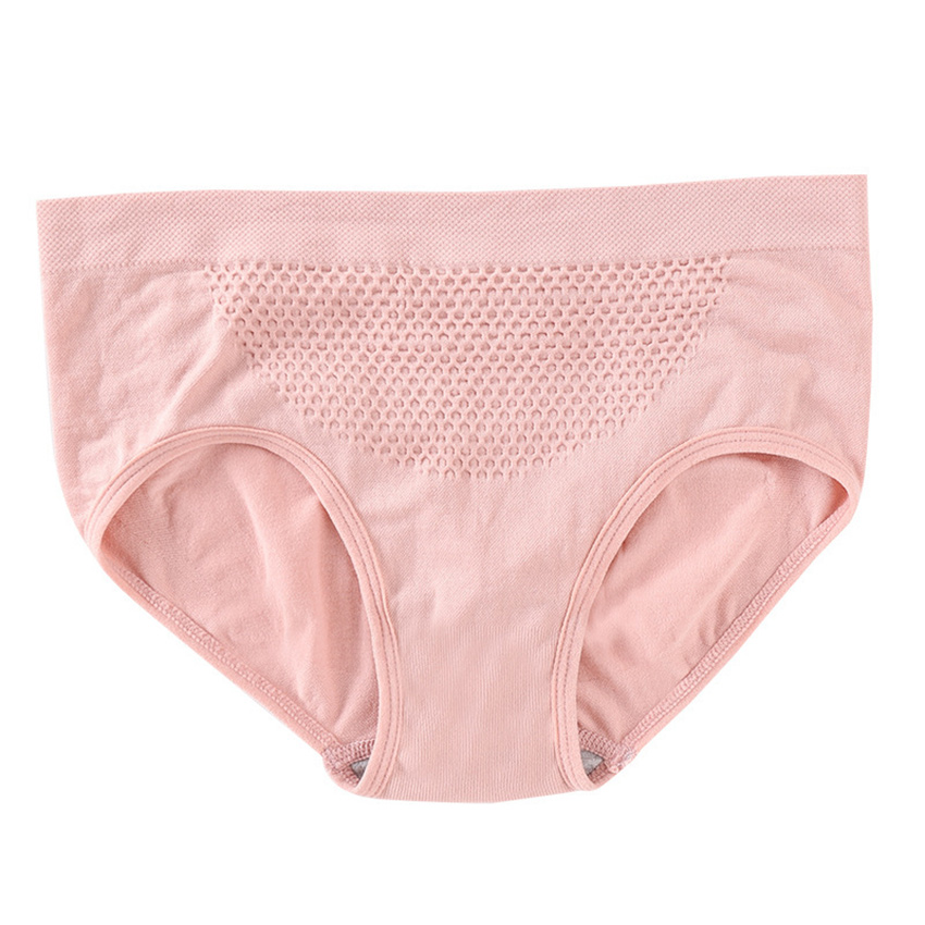 Quần lót cotton 3d không đường may lưng cao định hình vòng eo cho nữ