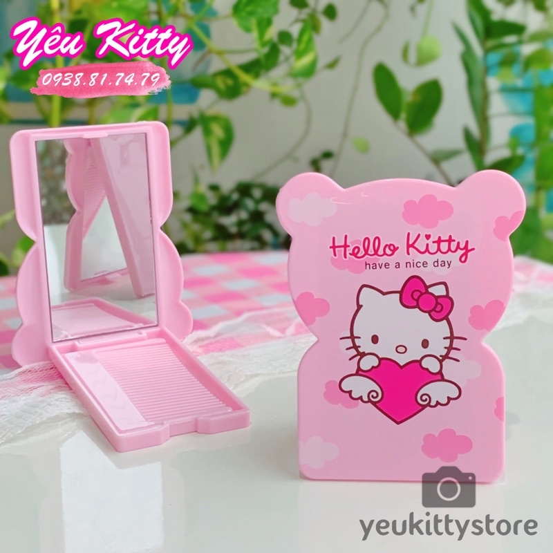 GƯƠNG LƯỢC BỎ TÚI HELLO KITTY