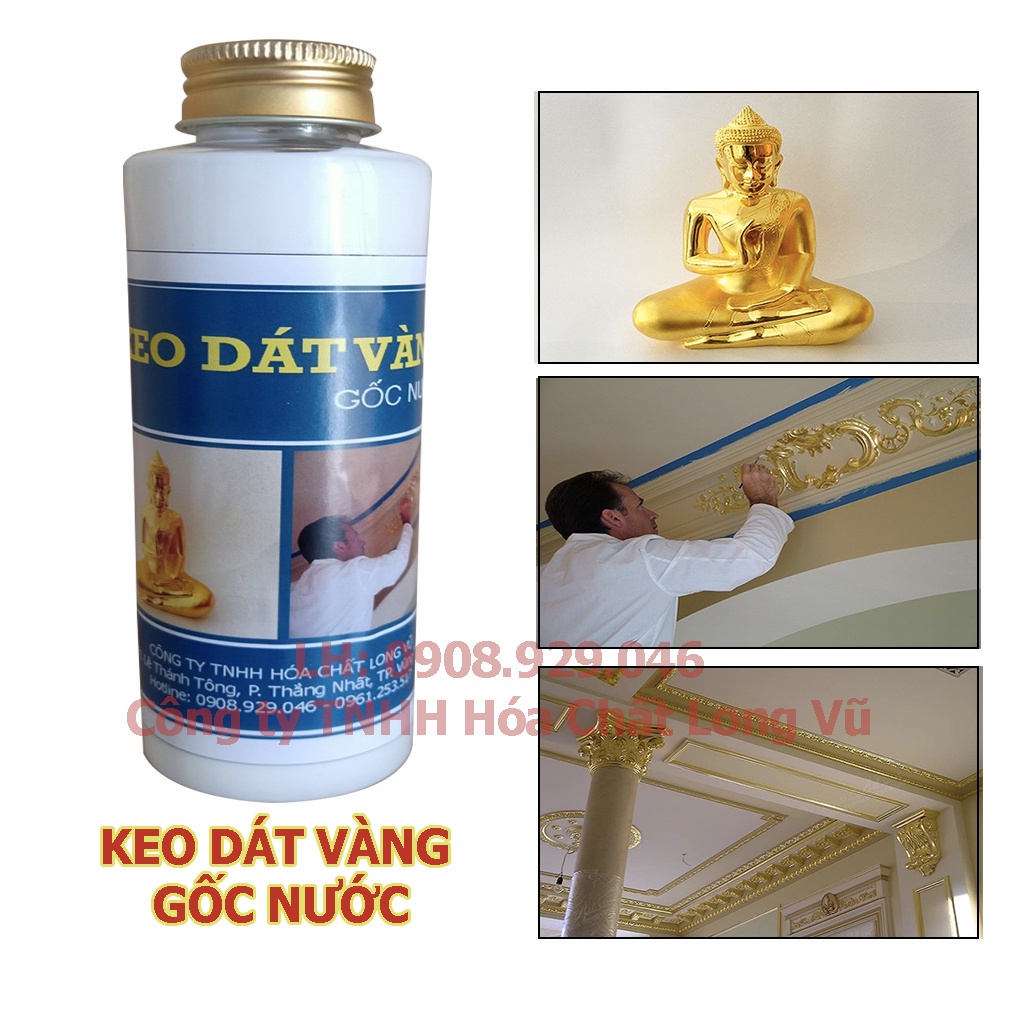 Combo dát vàng gói tiết kiệm đủ dụng cụ cho dát vàng trên thạch cao, giấy, dát vàng tượng phật