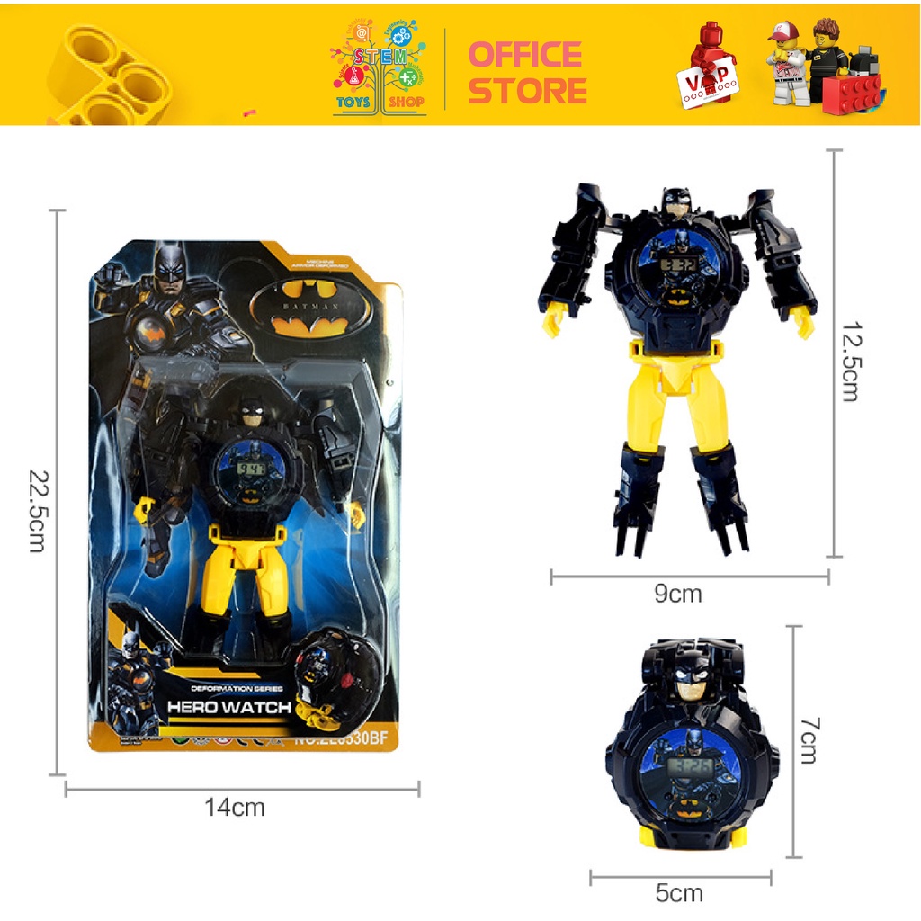 Đồng Hồ Biến Hình Các Nhân Vật Siêu Anh Hùng Venger / Elsa Đeo Tay Cho Bé Trai/ Bé Gái