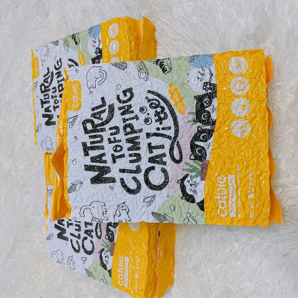 Cát Đậu Nành - vệ sinh cho Mèo - NATURAL TOFU CLUMPING CAT LITTER 6L