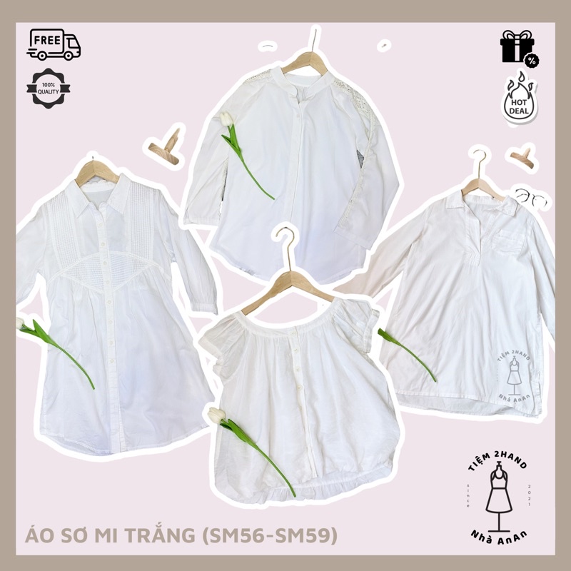 ÁO SƠ MI TRẮNG ULLZANG DÁNG DÀI RỘNG, SƠ MI TRẮNG CỘC BÈO ĐI HỌC-SƠ MI HÀN QUỐC CAO CẤP