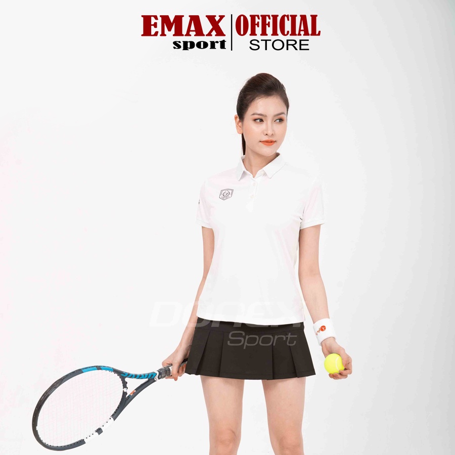 Áo Tennis Nữ Thể Thao Donexpro, Vải Thun Mè Cao Cấp, Logo Caosu Chắc Chắn AC - 3674