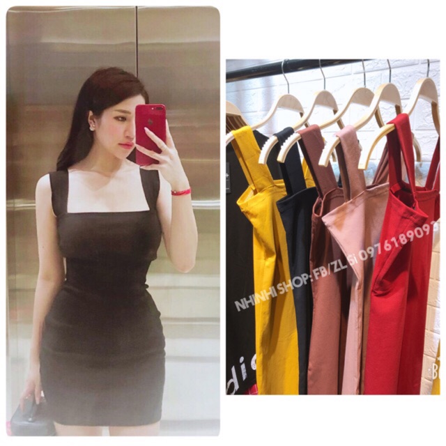 VÁY BODY DÂY VẢI SIÊU TÔN DÁNG SM375 - VIDEO + ẢNH THẬT SHOP CHỤP