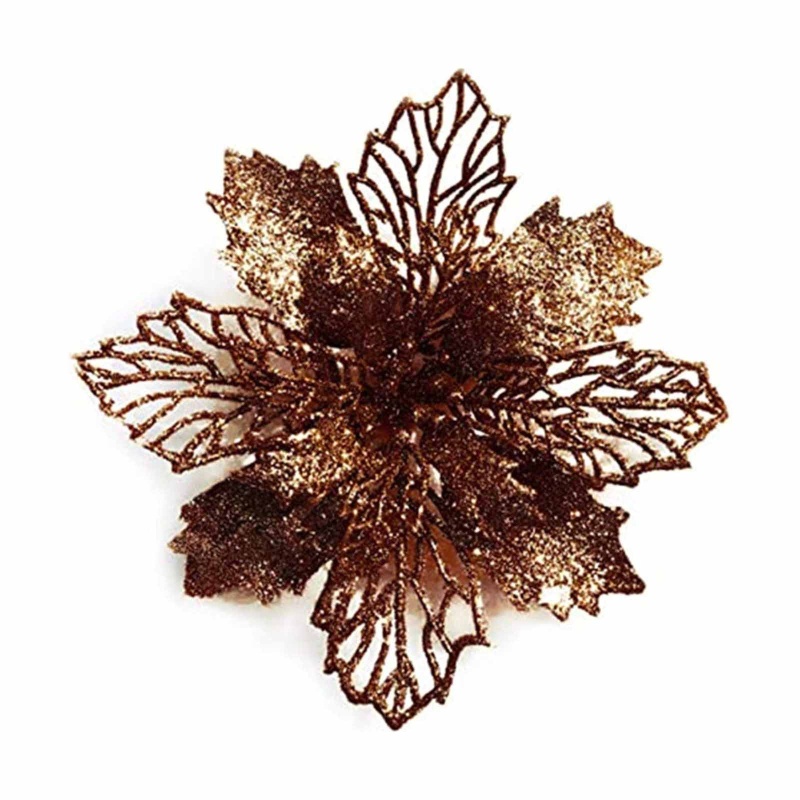 Vòng Hoa Nhân Tạo Lấp Lánh Dùng Trang Trí Cây Thông Giáng Sinh