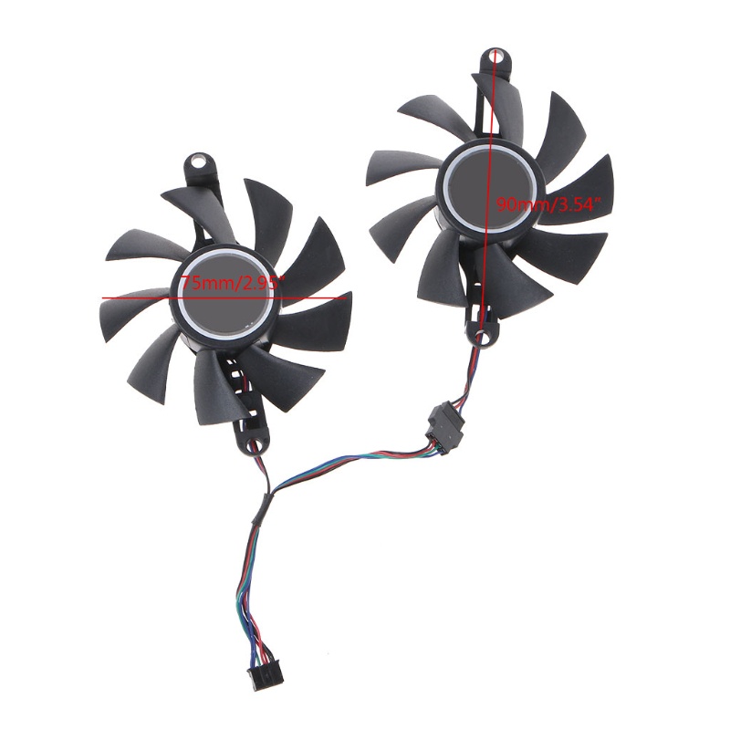Quạt Tản Nhiệt 75mm 4pin Vga Nhiều Màu Sắc Không Gây Tiếng Ồn | BigBuy360 - bigbuy360.vn