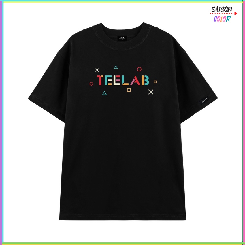ÁO THUN TAY LỞ COTTON TEELAB ĐEN SAIGONCOLOR