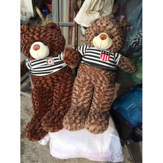 Gấu bông Teddy size khổ vải 1m2  (Thực tế chiều cao đứng 1m) dưới 1m hoàn tiền.
