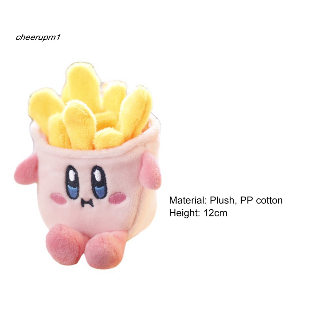 Đồ Chơi Thú Nhồi Bông Hình Nhân Vật Hoạt Hình Kirby/Khoai Tây Chiên Hoạt Hình Trang Trí Túi Xách Dành Cho Trẻ Em
