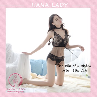Váy ngủ siêu mỏng xuyên thấu,đồ ngủ nữ sexy quyến rũ mặc nhà gợi cảm kèm quần lọt khe VN044