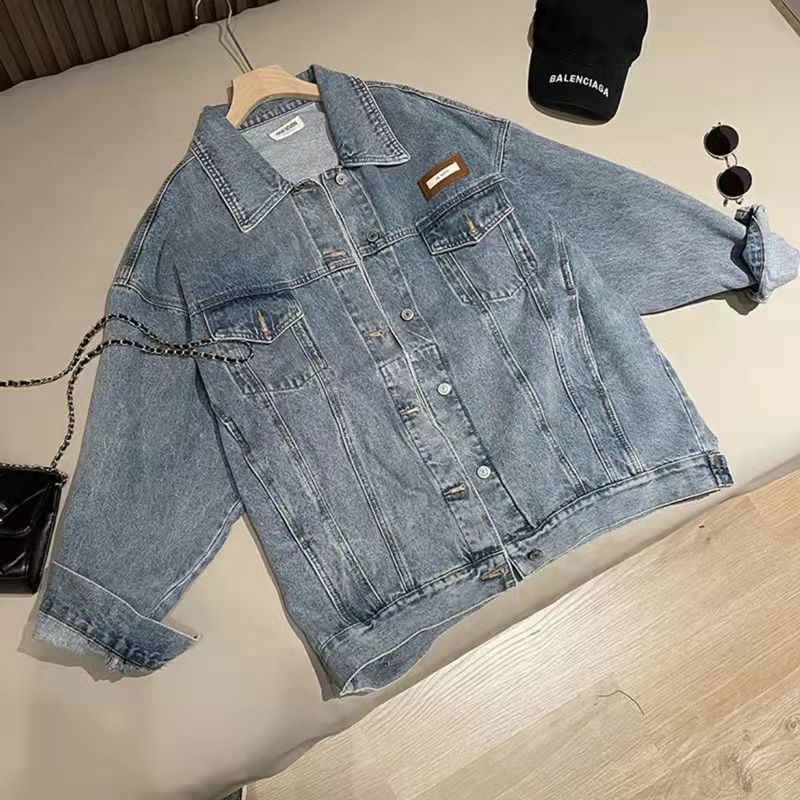 Jiashucheng Áo Khoác Tay Dài Dáng Rộng Phong Cách Phương Tây Thời Trang Mùa Xuân Dễ Phối Đồ Cho Nữ