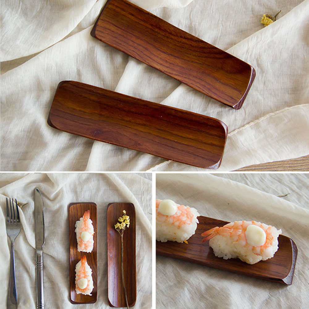 Khay gỗ đựng thức ăn phong cách Nhật Bản