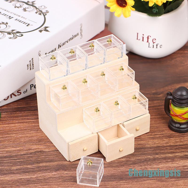 Mô Hình Tủ Trang Trí Nhà Búp Bê Tỉ Lệ 1: 1