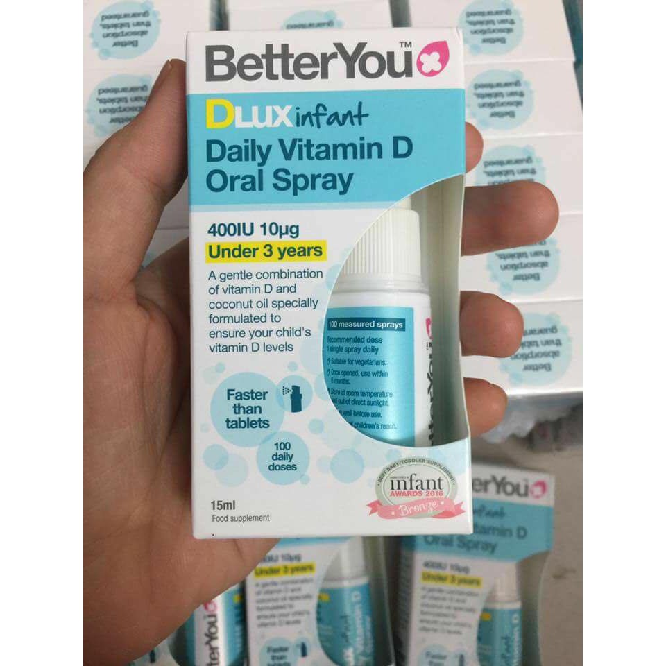 Vitamin D3 dạng xịt Dlux Anh