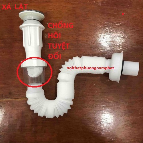 {CHỐNG HÔI TUYỆT ĐỐI} Ống Xả XiPhong Bồn Rửa Mặt Lavabo X05 XẢ RUỘT GÀ CAO CẤP HÀI LÒNG MỌI NHÀ XẢ RUỘT GÀ TRẮNG